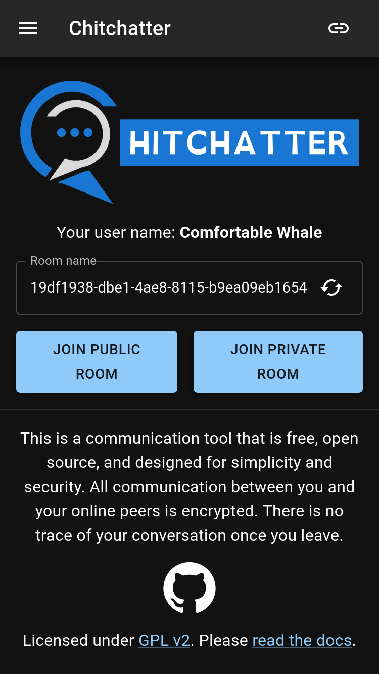 Chitchatter screenshot