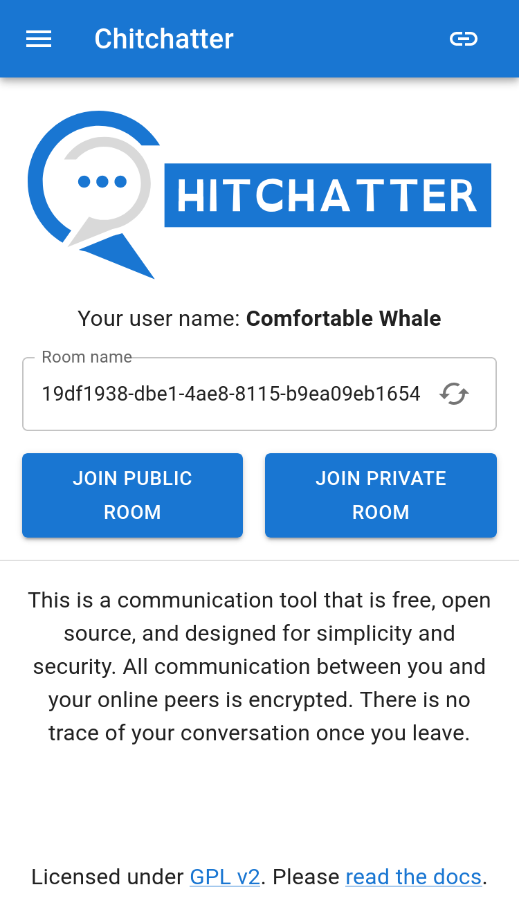 Chitchatter screenshot